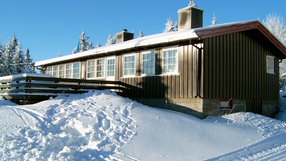 Serveringshytta på Lageråkvisla. Foto: Odd Lindstad